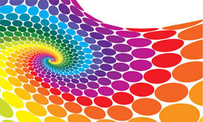 Vector Colorful Dots Background